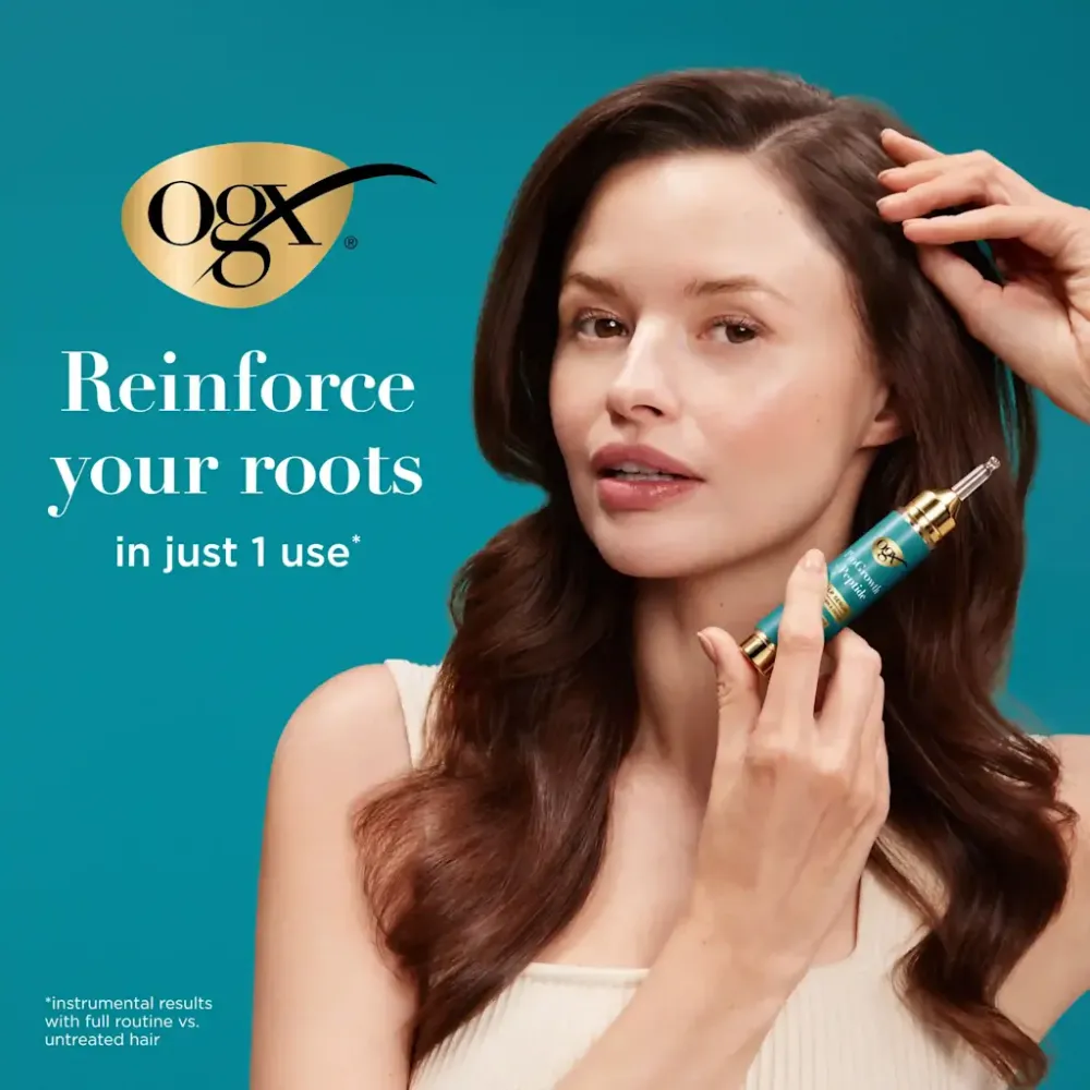 سيروم ProGrowth + Peptide لفروة الرأس من OGX 