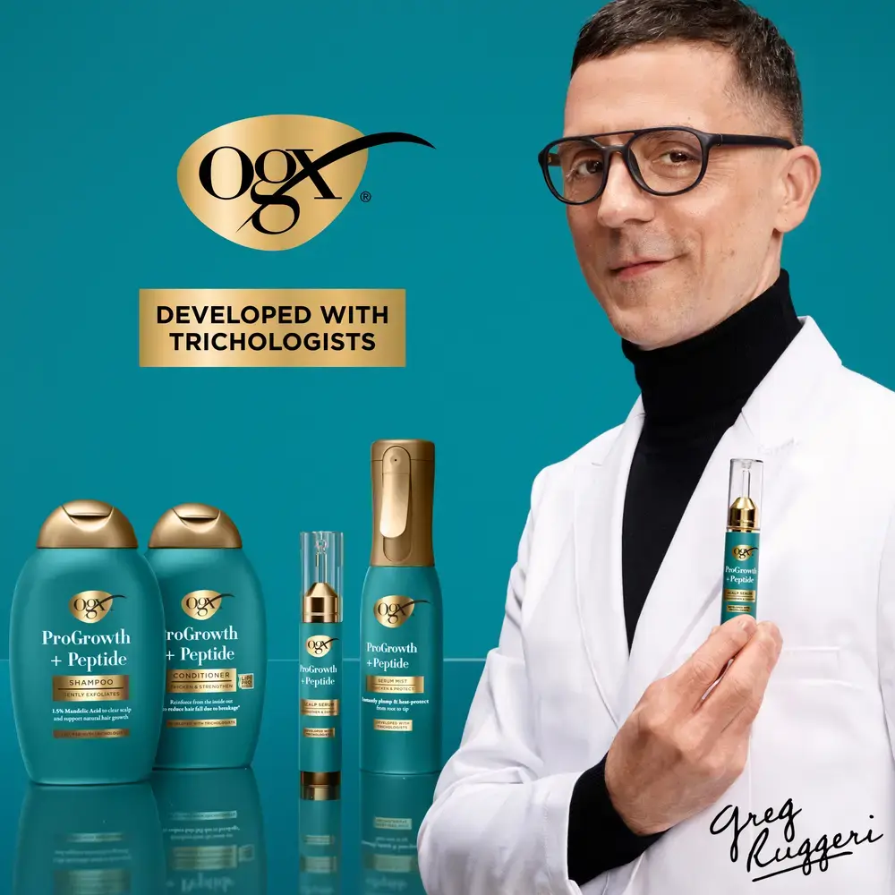 سيروم ProGrowth + Peptide لفروة الرأس من OGX 