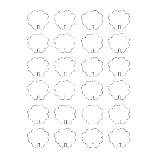 قالب اكريلك لطباعه قياس 4 سم 