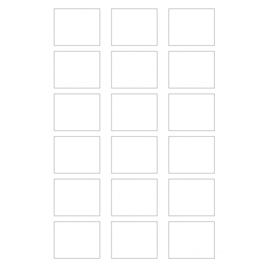 قالب  اكريلك لطباعه قياس 4*5 سم 6 ملل