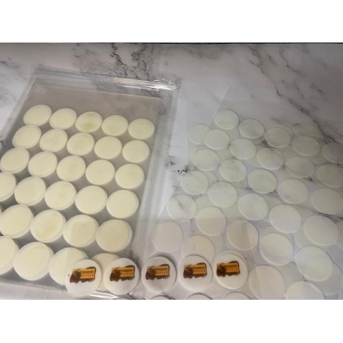 بكيت ملصقات الكوفي شفاف مقاس 3.80 سم بكيت ملصقات الكوفي شفاف مقاس 3.80 سم