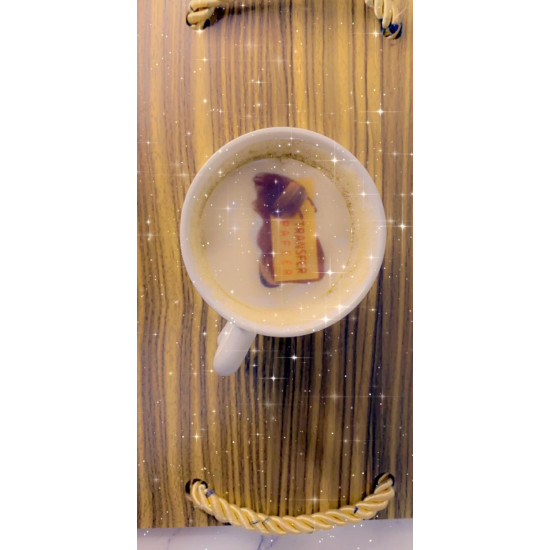 بكيت ملصقات الكوفي شفاف مقاس 5 سم بكيت ملصقات الكوفي شفاف مقاس 5 سم