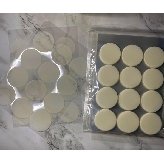 بكيت ملصقات الكوفي شفاف مقاس 5 سم بكيت ملصقات الكوفي شفاف مقاس 5 سم