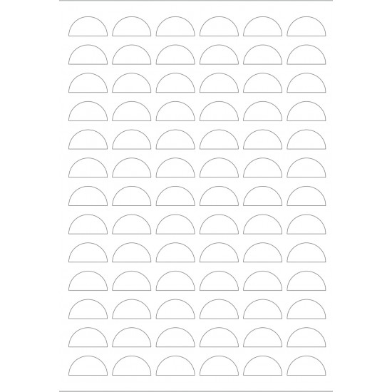 قالب اكريلك لطباعه نصف دائره 