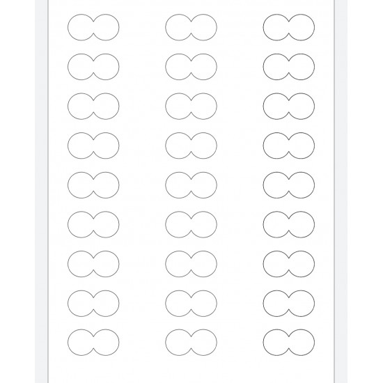 قالب  اكريلك لطباعه 6 ملل شكل دبلتين 