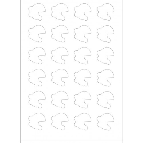 قالب اكريلك لطباعه قياس 3.5 * 3.5