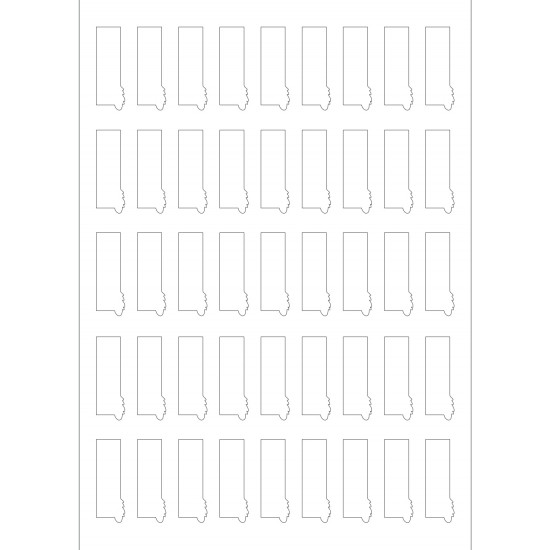 قالب  اكريلك لطباعه قياس   4.5 *1.5 