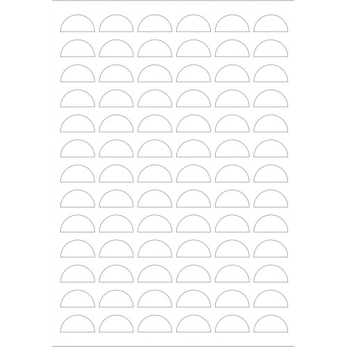 قالب اكريلك لطباعه نصف دائره 