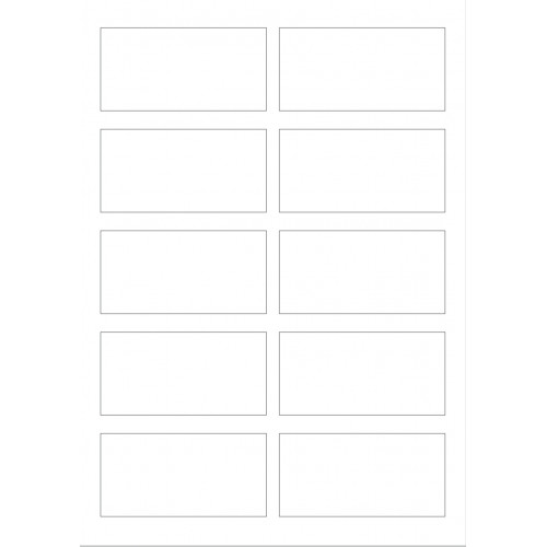 قالب  اكريلك لطباعه مستطيلات 4.5*9 ( 6 ملل ) 