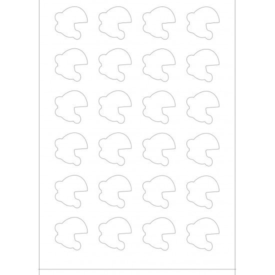 قالب اكريلك لطباعه قياس 3.5 * 3.5