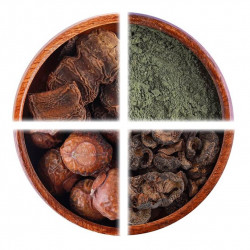 عرض: مجموعة أعشاب الشعر شيكاكي، ريتا، أملج ومسحوق الوسمة عرض: مجموعة أعشاب الشعر شيكاكي، ريتا، أملج ومسحوق الوسمة