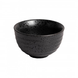 وعاء ماتشا أسود سادة - حجم متوسط وعاء ماتشا أسود سادة - حجم متوسط