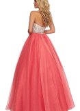 Rachel Allan Coral -Whita dress