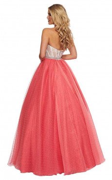 Rachel Allan Coral -Whita dress