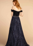 Elizabeth K Off-Shoulder Gown