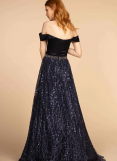Elizabeth K Off-Shoulder Gown