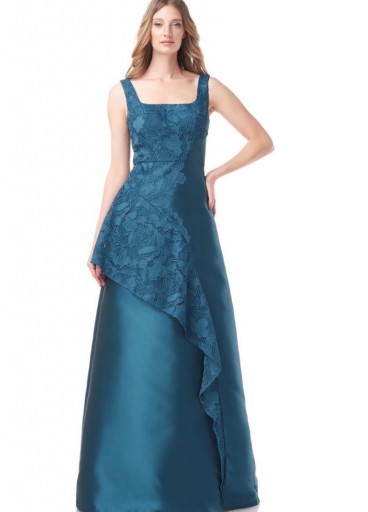 Key Anger Ruffle Gown