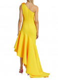 Badgley Mischka One-Shoulder gown