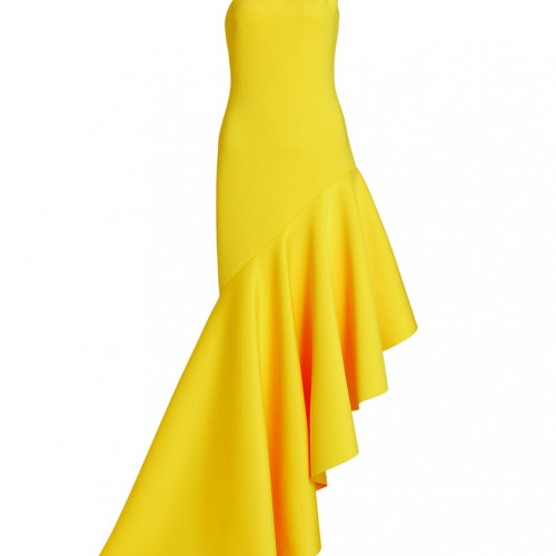 Badgley Mischka One-Shoulder gown