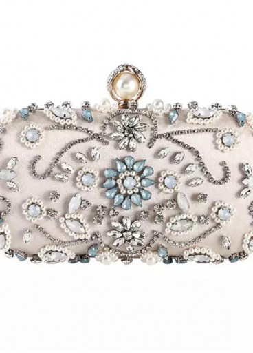 حقيبة يد مطرزة بالكريستال 