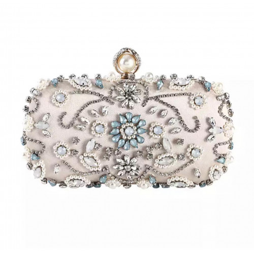 حقيبة يد مطرزة بالكريستال 