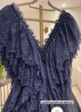 Navy Dantail -Taffeta Gown Navy Dantail -Taffeta Gown