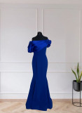 Crepe -Taffeta Satin Gown