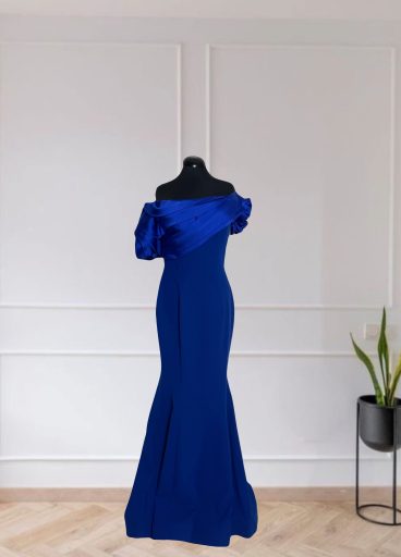 Crepe -Taffeta Satin Gown Crepe -Taffeta Satin Gown