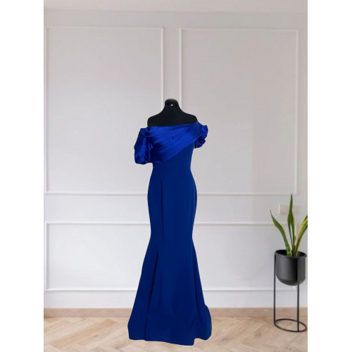 Crepe -Taffeta Satin Gown