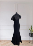 Crepe -Taffeta Satin Gown