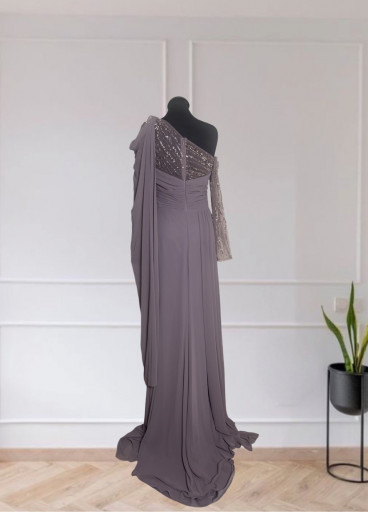 Shiffon Embellished Gown