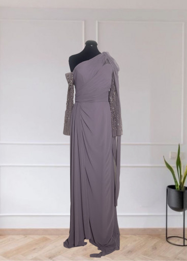 Shiffon Embellished Gown