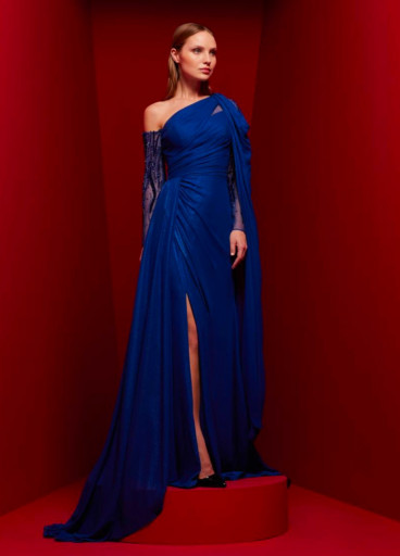 Shiffon Embellished Gown