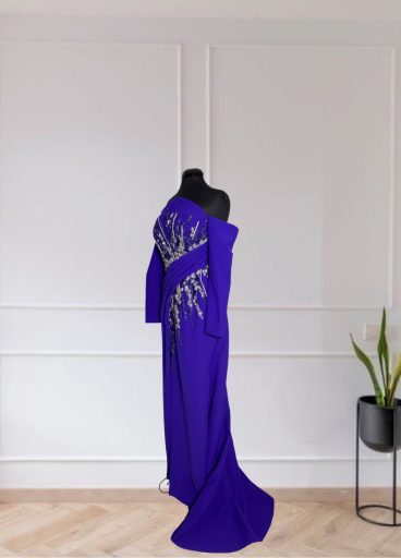 Crepe Embellished Gown