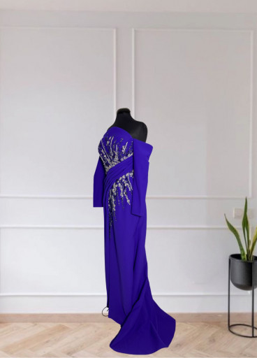 Crepe Embellished Gown