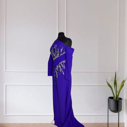 Crepe Embellished Gown
