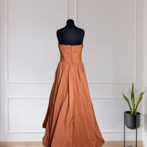 Beaded Taffeta Gown