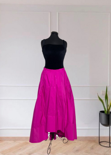 Taffeta High- Low Skirt