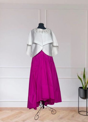 Taffeta High- Low Skirt