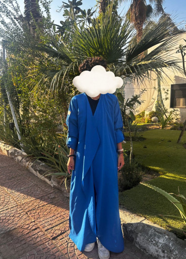 عباية كريب ملونة