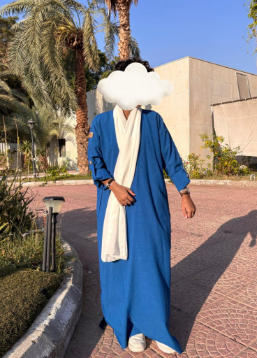 عباية كريب ملونة