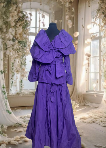 Taffeta Jacket & Skirt Matching Set
