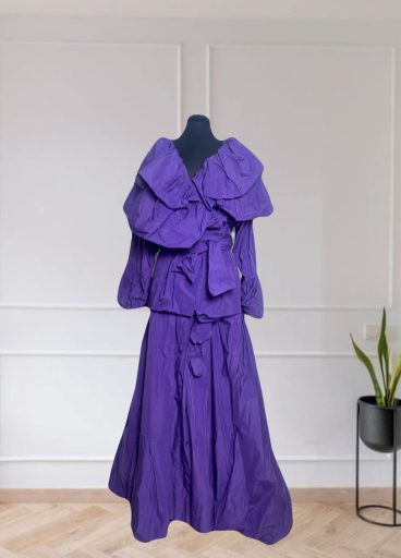 Taffeta Jacket & Skirt Matching Set Taffeta Jacket & Skirt Matching Set