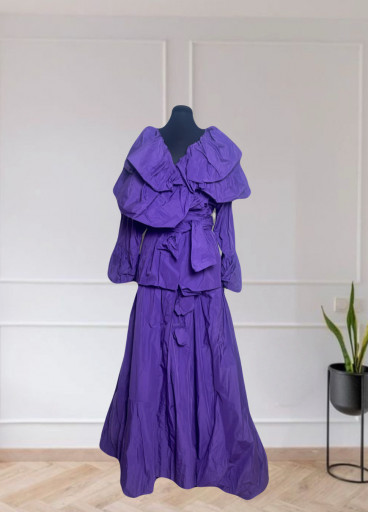 Taffeta Jacket & Skirt Matching Set