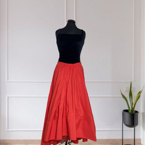 Taffeta High- Low Skirt