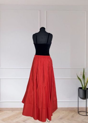 Taffeta High- Low Skirt