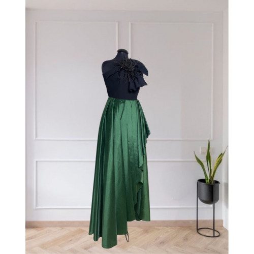 Taffeta - Crepe high & Low Skirt