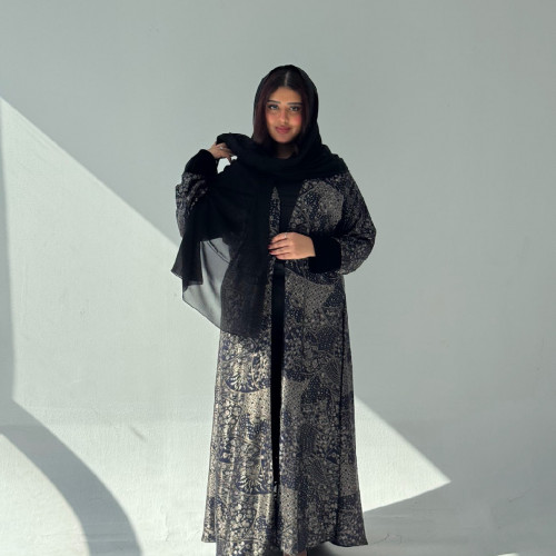 عباية شيفون مبطنة