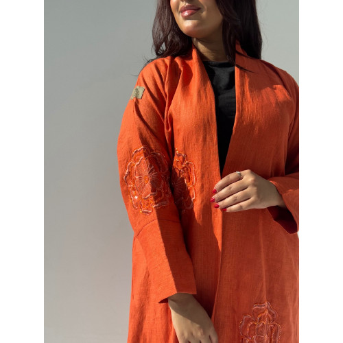 عباية لينين مطرزة