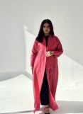 Embroidered Linen Abaya Embroidered Linen Abaya